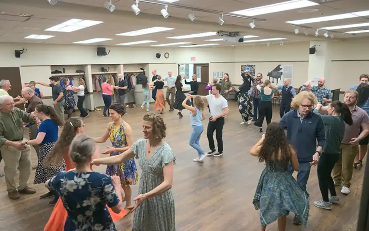 people dancing at salsa social may 2025