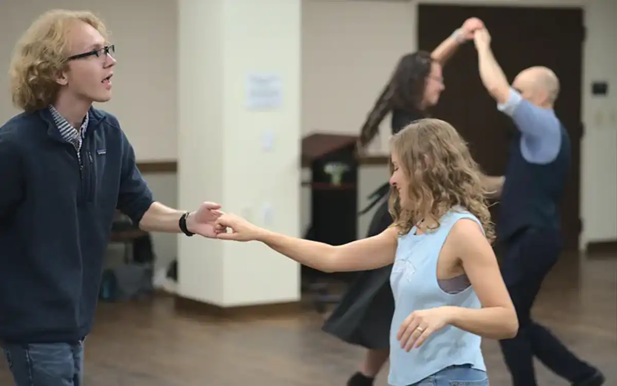 people dancing at salsa social may 2025
