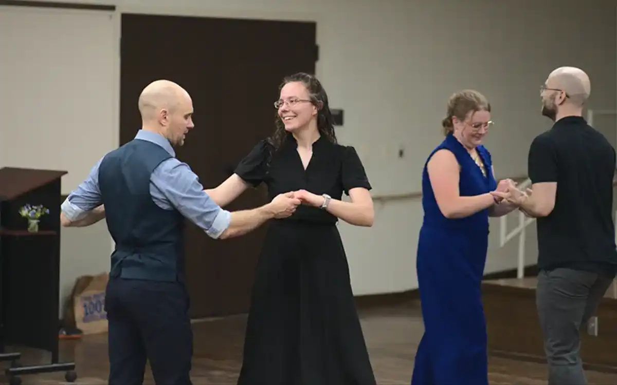 people dancing at salsa social may 2025