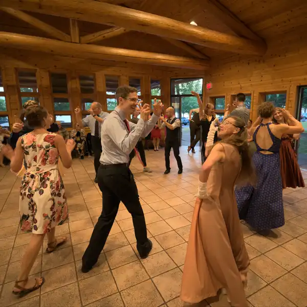 group of people dancing Rueda de casino